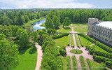 The view of the  Gatchina Palace -  The page opens in a separate window