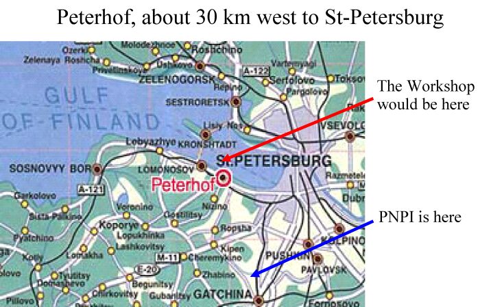 Peterhof, about 30 km west to St-Petersburg